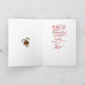 Candy Cane Stripe Kaart voor kerstmis (Binnen)