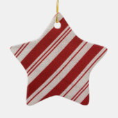 Candy Cane Stripe Keramisch Ornament (Voorkant)