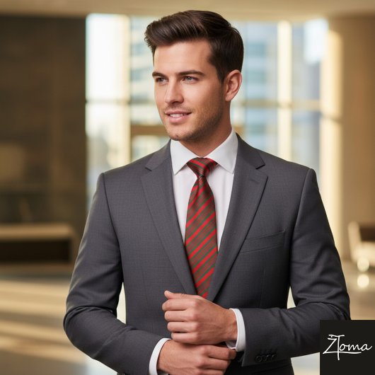 Candy Cane Stripe Red green Bow Festive Christmas Stropdas