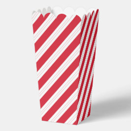 Candy Cane Striped Christmas Popcorn Box Bedankdoosjes