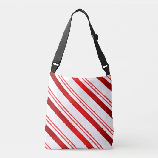 Candy Cane Striped Crossbody Tas (Voorkant)