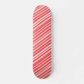 Candy Cane Striped Kerstsk8 4Jim Skateboard (Voorkant)