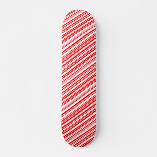 Candy Cane Striped Kerstsk8 4Jim Skateboard (Voorkant)