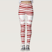 CANDY CANE STRIPED LEGGINGS (Voorkant)
