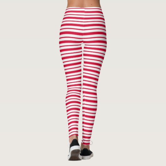 Candy Cane Striped Leggings (Achterkant)