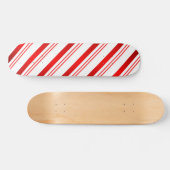 Candy Cane Striped Skateboard (Horizontaal)