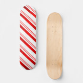 Candy Cane Striped Skateboard (Voorkant)