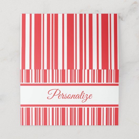 Candy Cane Stripes (Buitenkant ongevouwen)