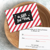 Candy Cane Stripes Kerstcadeaubon