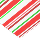 Candy Cane Stripes kerstrood wit groen Medium Tafelloper (Hoek)