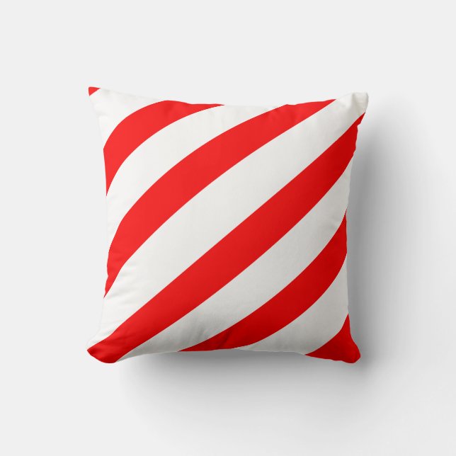 Candy Cane Stripes Kussen (Voorkant)