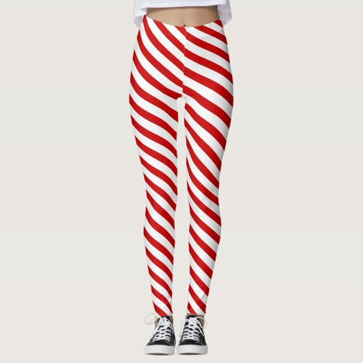 Candy Cane Stripes Leggings (Voorkant)