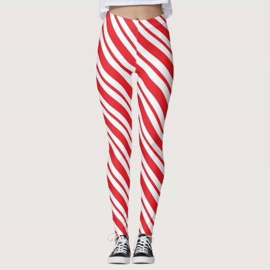 Candy Cane Stripes Leggings (Voorkant)
