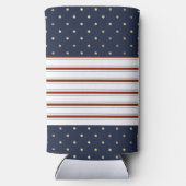 Candy Cane Stripes & Polka Dots Seltzer Koelbox (Achterkant)