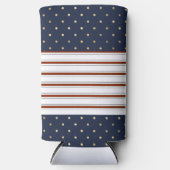 Candy Cane Stripes & Polka Dots Seltzer Koelbox (Voorkant)