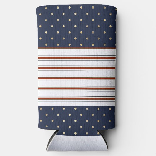 Candy Cane Stripes & Polka Dots Seltzer Koelbox (Voorkant)