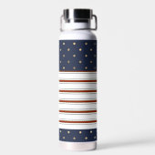 Candy Cane Stripes & Polka Dots Waterfles (Achterkant)