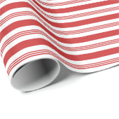 Candy Cane Stripes Wrapping Paper - Rood en Wit Cadeaupapier (Rol Hoek)