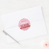 Candy Cane Sugar Scrub Labels Custom Mason Jar (Envelop)