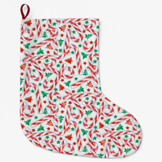 Candy Cane Sweetness Grote Kerstsok