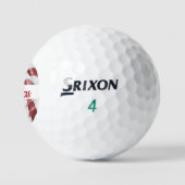 Candy Cane Swirl met naam Golfballen (Logo)