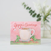 Candy Cane Tea Briefkaart (Staand voorkant)