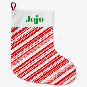 Candy Cane Vakantie Xmas 4Jojo (naam) Grote Kerstsok