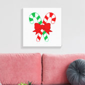 Candy Cane Verpakt Canvas (Insitu (Woonkamer))