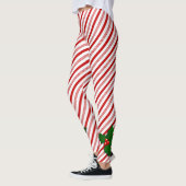 Candy Cane w/Holly - Leggings (Links)