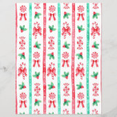 Candy Cane Waterverf Kinder brief aan de Kerstman (Achterkant)