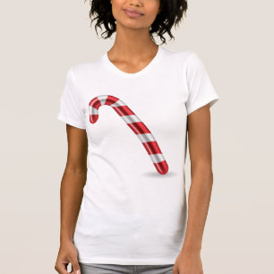 Candy Cane Womens T-Shirt