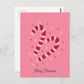 Candy canes Christmas  Briefkaart (Voorkant / Achterkant)