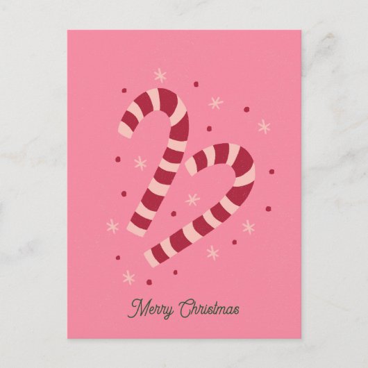 Candy canes Christmas  Briefkaart (Voorkant)