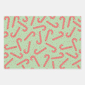 Candy Canes Christmas Design Inpakpapier Vel (Voorkant 3)