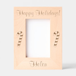 Candy Canes Christmas Feestdagen Laser Gegraveerde Lijstjes