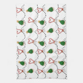 Candy Canes en Cupcakes Theedoek (Verticaal)
