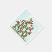 Candy Canes en Vines Kerstservet Servetten (Hoek)