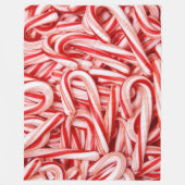 Candy Canes Fleece Blanket Deken (Voorkant)