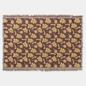 Candy Canes Holiday Pattern Deken (Voorkant)