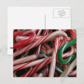 Candy Canes kerstfeestay White Green en Red Feestdagenkaart (Voorkant / Achterkant)