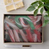 Candy Canes kerstfeestay White Green en Red Tissuepapier (Geschenk)