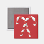 Candy Canes Kerstmagneet Magneet (Voorkant / Achterkant)