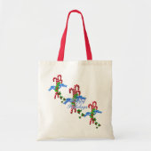 Candy Canes kerstTas Tote Bag (Voorkant)