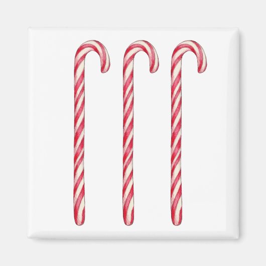 Candy Canes Magnet Magneet (Voorkant)