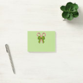 Candy Canes Olive Bow Post-it® Notes (Kantoor)