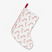 Candy Canes Pattern Kleine Kerstsok (Voorkant (Hangend))