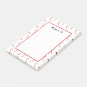 Candy Canes Pattern Post-it® Notes (Schuin)