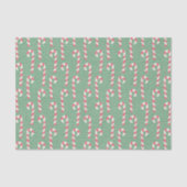 Candy Canes Pattern Tissuepapier (Voorkant)
