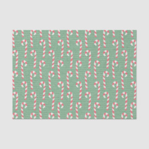  Candy Canes Pattern Tissuepapier