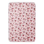 Candy Canes Red White Badmat (Voorkant Verticaal)